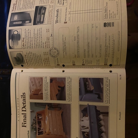 🎉5/$10🎉 Woodsmith magazine vol 15 number 86 April 1993 slant front desk - Picture 7 of 9